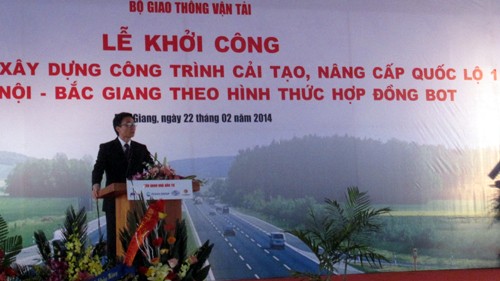Project to upgrade Hanoi-Bac Giang highway section starts - ảnh 1